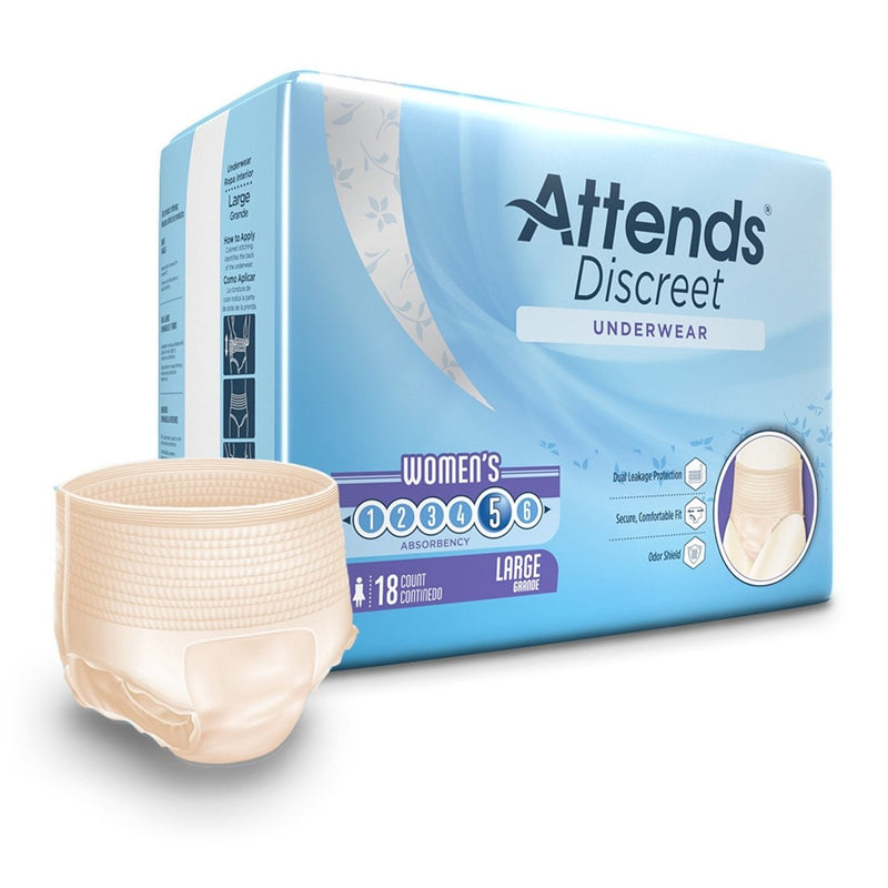 Attends Discreet Women's Underwear, Level 5 -Female - 1039111_BG - 2 Attends Discreet Women's Underwear, Level 5 -Female - 1039111_BG - 2