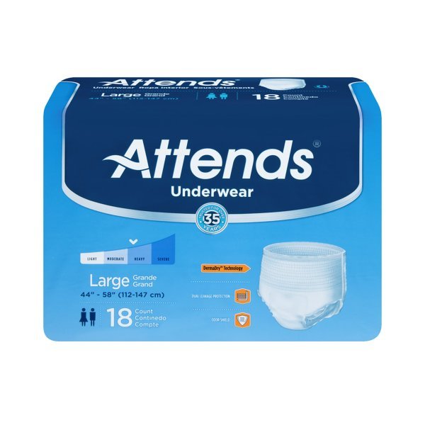 Attends Extra Absorbency Underwear -Unisex - 522095_BG - 8 Attends Extra Absorbency Underwear -Unisex - 522095_BG - 8