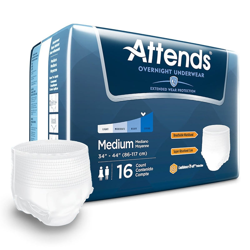 Attends Overnight Underwear with Extended Wear Protection -Unisex - 830766_BG - 2 Attends Overnight Underwear with Extended Wear Protection -Unisex - 830766_BG - 2