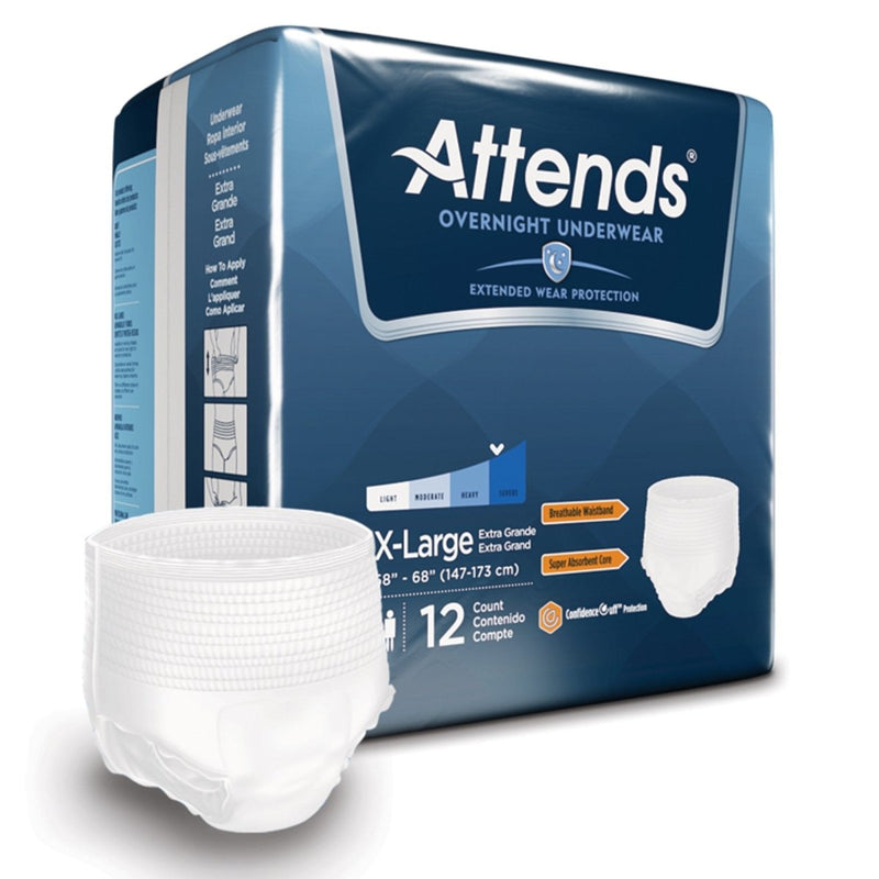 Attends Overnight Underwear with Extended Wear Protection -Unisex - 830767_BG - 3 Attends Overnight Underwear with Extended Wear Protection -Unisex - 830767_BG - 3