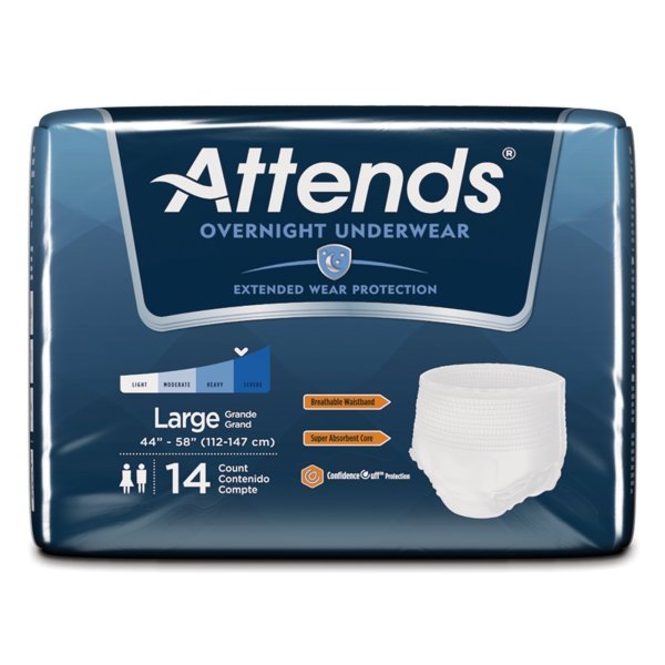 Attends Overnight Underwear with Extended Wear Protection -Unisex - 830767_BG - 4 Attends Overnight Underwear with Extended Wear Protection -Unisex - 830767_BG - 4