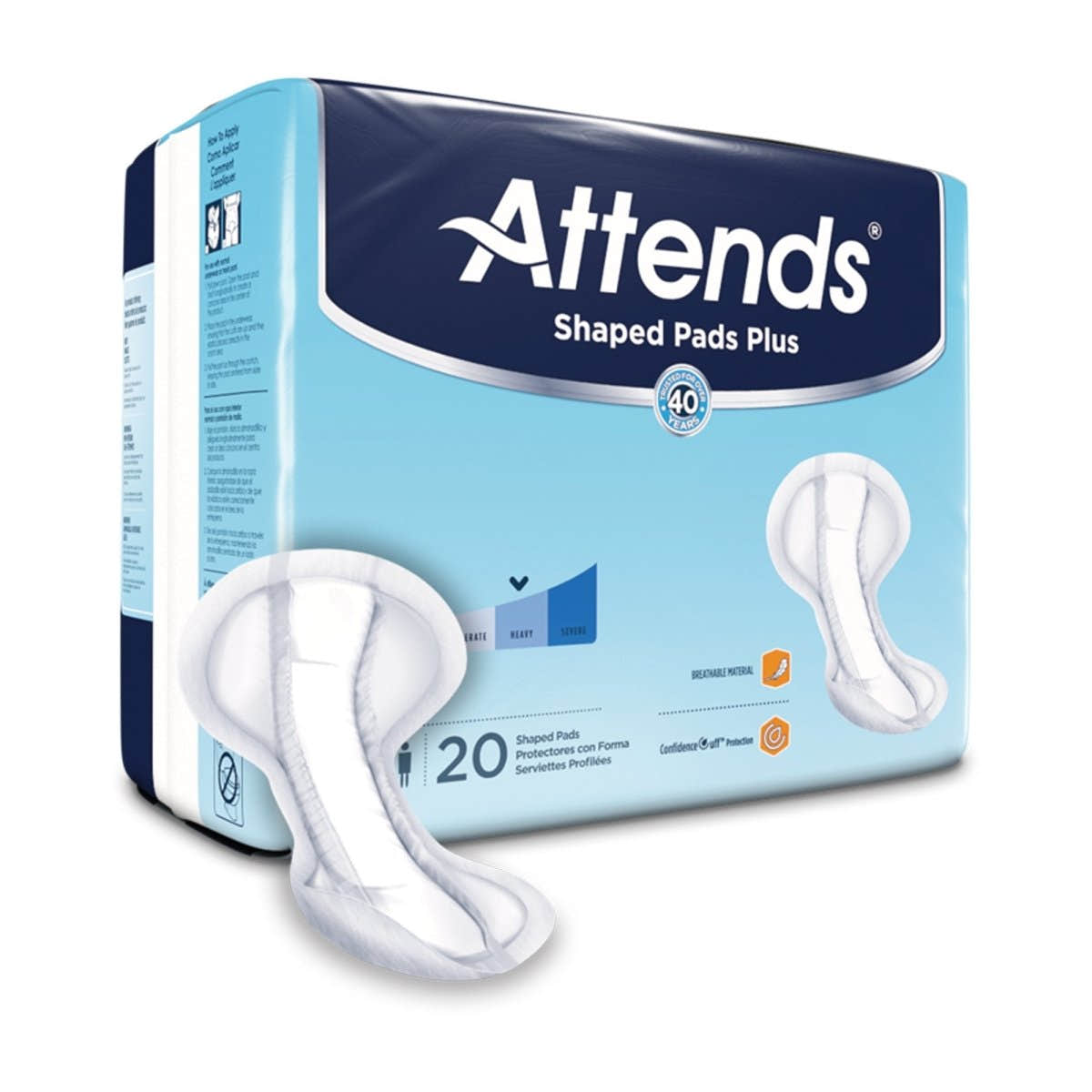 Attends Shaped Pads Plus - 1186542_CS - 1 Attends Shaped Pads Plus - 1186542_CS - 1