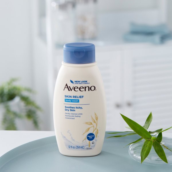 Aveeno Skin Relief Body Wash, 12 oz. Bottle - 694998_EA - 1 Aveeno Skin Relief Body Wash, 12 oz. Bottle - 694998_EA - 4