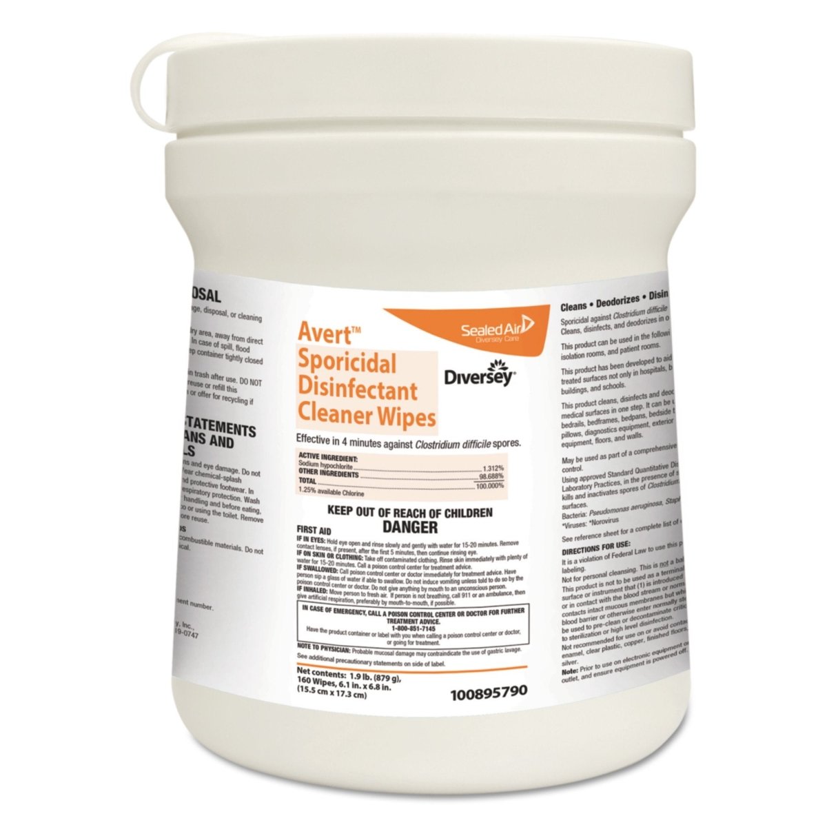 Avert Surface Disinfectant Cleaner Wipes - 1048116_CT - 1 Avert Surface Disinfectant Cleaner Wipes - 1048116_CT - 1