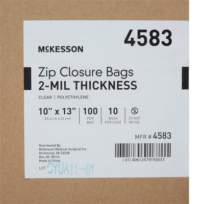 McKesson Zip Closure Bag, 10 X 13 Inches -Box of 1 McKesson Zip Closure Bag, 10 X 13 Inches -Box of 1