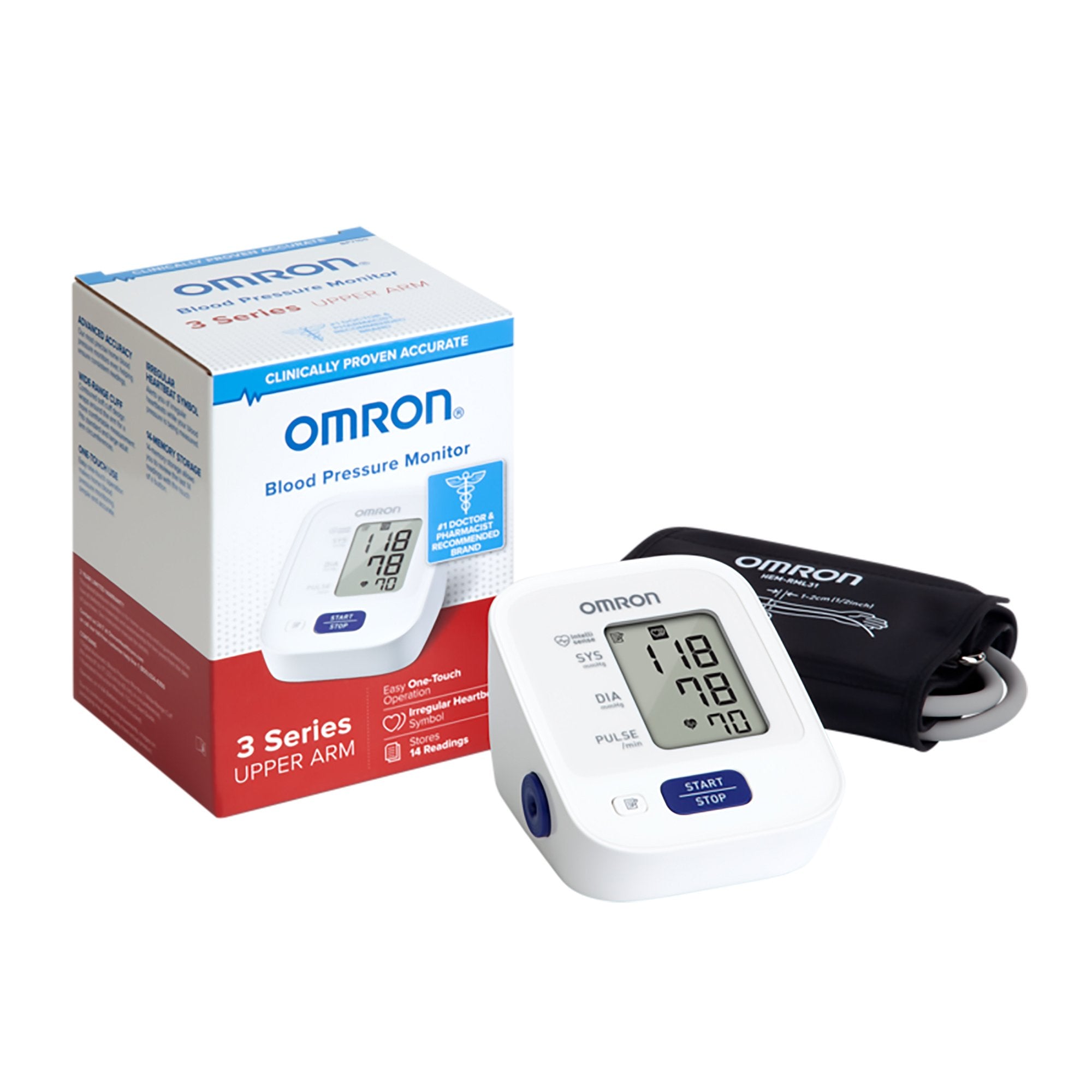 Omron 3 Series Digital Blood Pressure Monitoring Unit 1 Tube -Each Omron 3 Series Digital Blood Pressure Monitoring Unit 1 Tube -Each