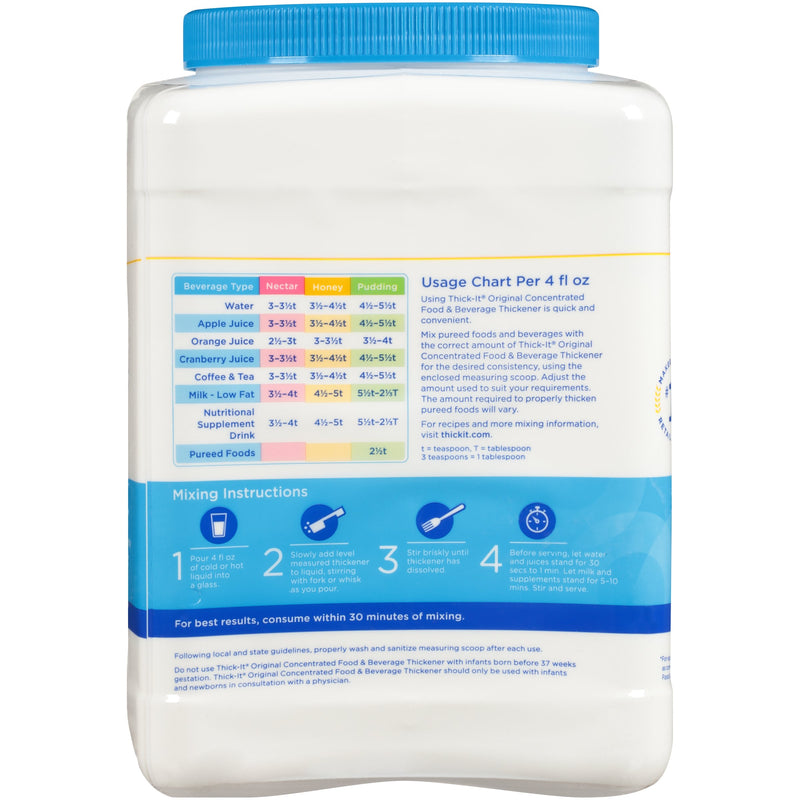 Thick-It Original Concentrated Food & Beverage Thickener, 36 oz. Canister -Case of 6 Thick-It Original Concentrated Food & Beverage Thickener, 36 oz. Canister -Case of 6
