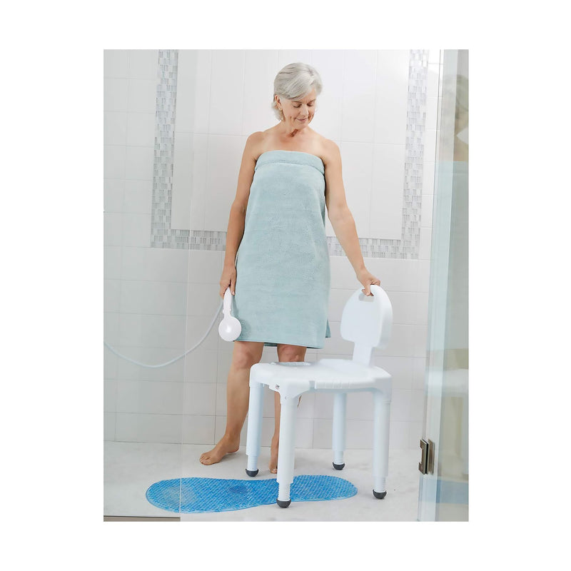 Carex Universal Bath Seat with Back, 400-lb Capacity -Each Carex Universal Bath Seat with Back, 400-lb Capacity -Each