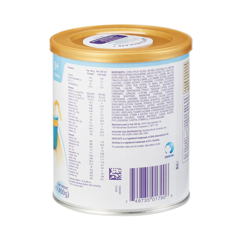 Neocate Junior Pediatric Amino Acid-Based Powdered Formula, Unflavored, 14.1 oz.Can -Case of 4 Neocate Junior Pediatric Amino Acid-Based Powdered Formula, Unflavored, 14.1 oz.Can -Case of 4