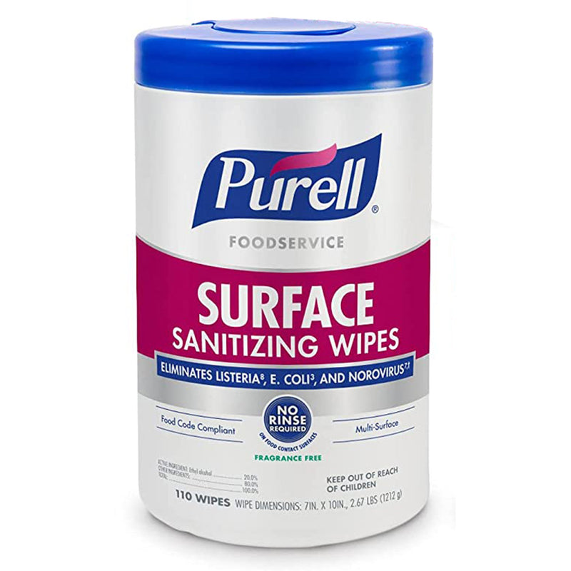 Purell Foodservice Surface Sanitizing Wipes -Case of 6 Purell Foodservice Surface Sanitizing Wipes -Case of 6