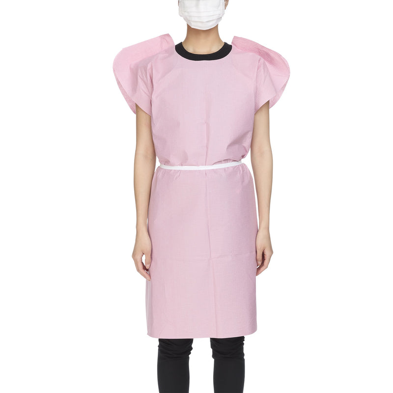 Medi-Pak Exam Gown, Large, Mauve -Case of 50 Medi-Pak Exam Gown, Large, Mauve -Case of 50