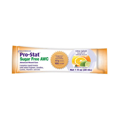 Pro-Stat Sugar-Free AWC Protein Supplement, Citrus Splash, 1 oz. Unit Dose Pack -Case of 96 Pro-Stat Sugar-Free AWC Protein Supplement, Citrus Splash, 1 oz. Unit Dose Pack -Case of 96