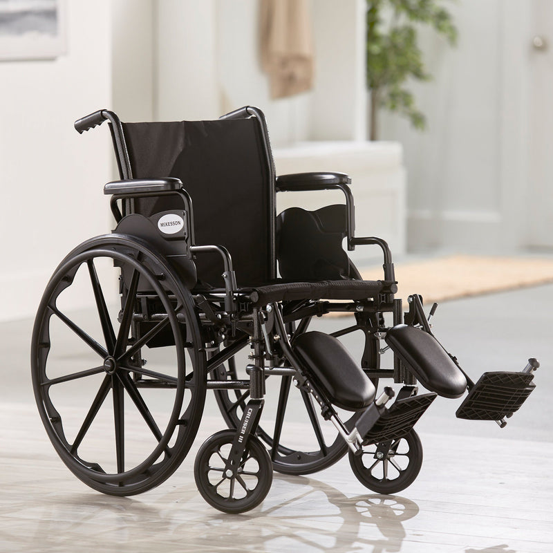 McKesson Lightweight Wheelchair Swing-Away Elevating Legrest, 20-Inch Seat Width -Each McKesson Lightweight Wheelchair Swing-Away Elevating Legrest, 20-Inch Seat Width -Each