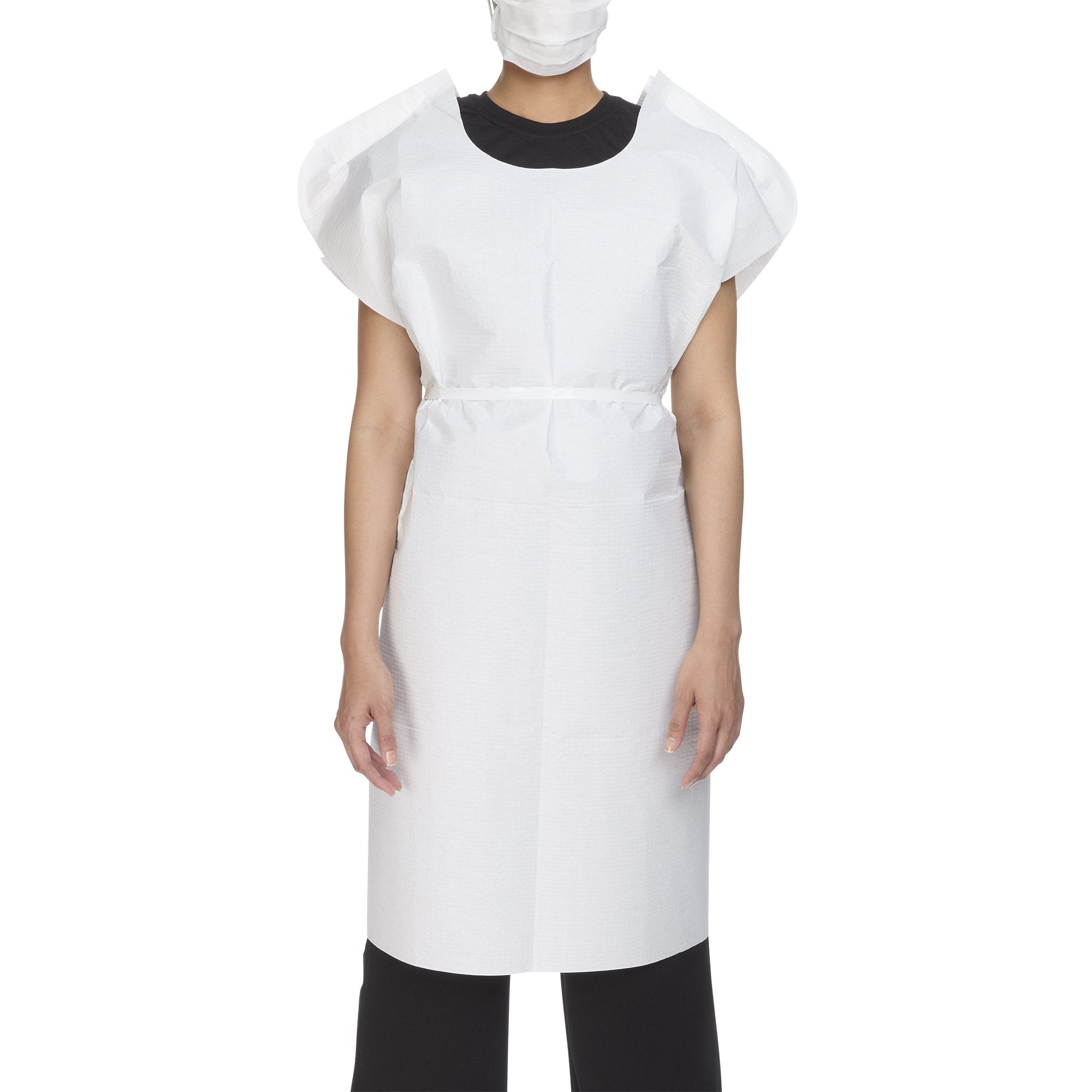 McKesson Deluxe Patient Exam Gown, One Size Fits Most, White -Case of 50 McKesson Deluxe Patient Exam Gown, One Size Fits Most, White -Case of 50