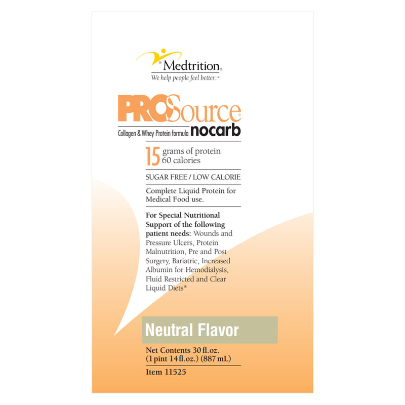 ProSource NoCarb Protein Supplement Concentrate, Unflavored, 32 oz. Bottle -Case of 4 ProSource NoCarb Protein Supplement Concentrate, Unflavored, 32 oz. Bottle -Case of 4