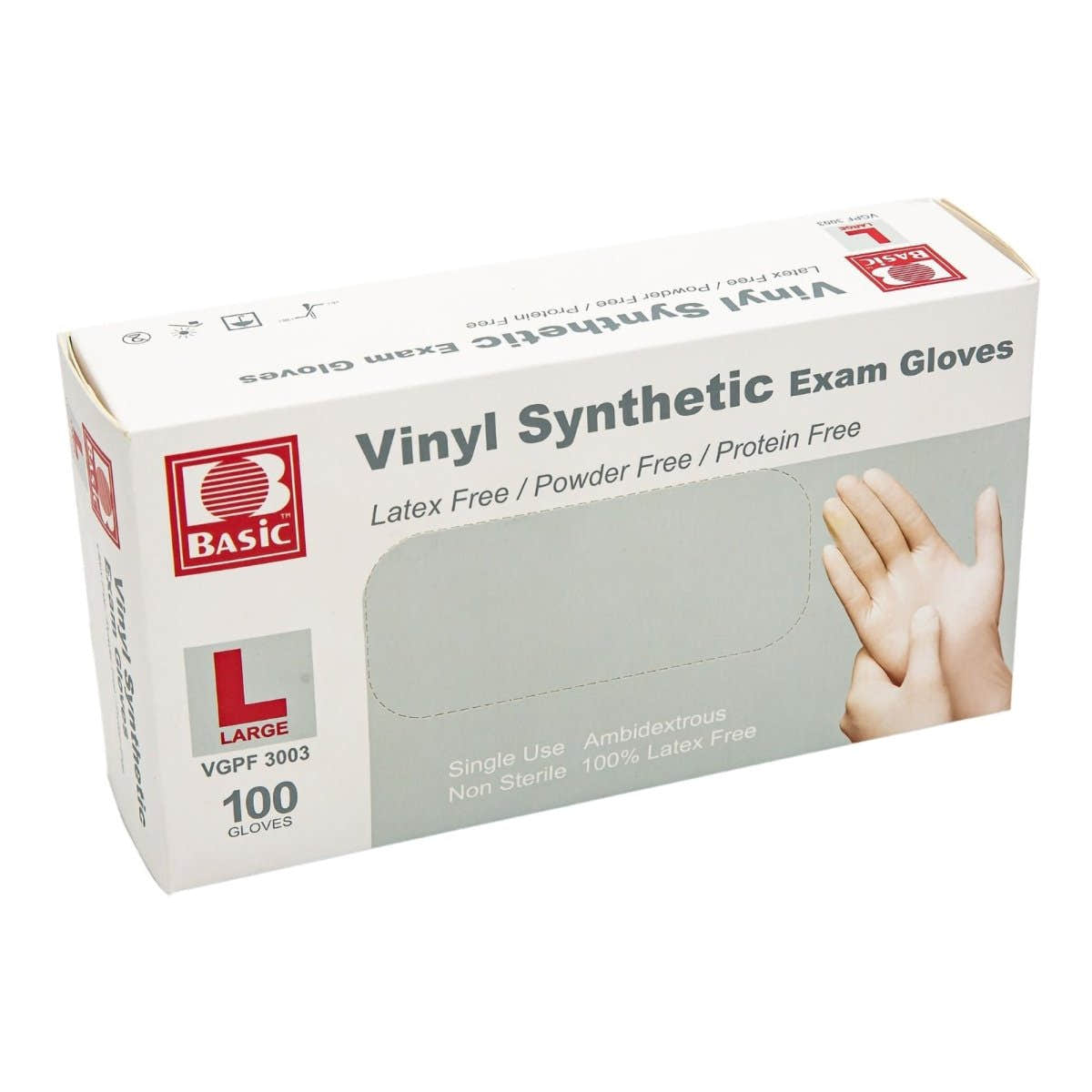 Basic Vinyl Exam Gloves - 1221123_BX - 1 Basic Vinyl Exam Gloves - 1221128_BX - 2