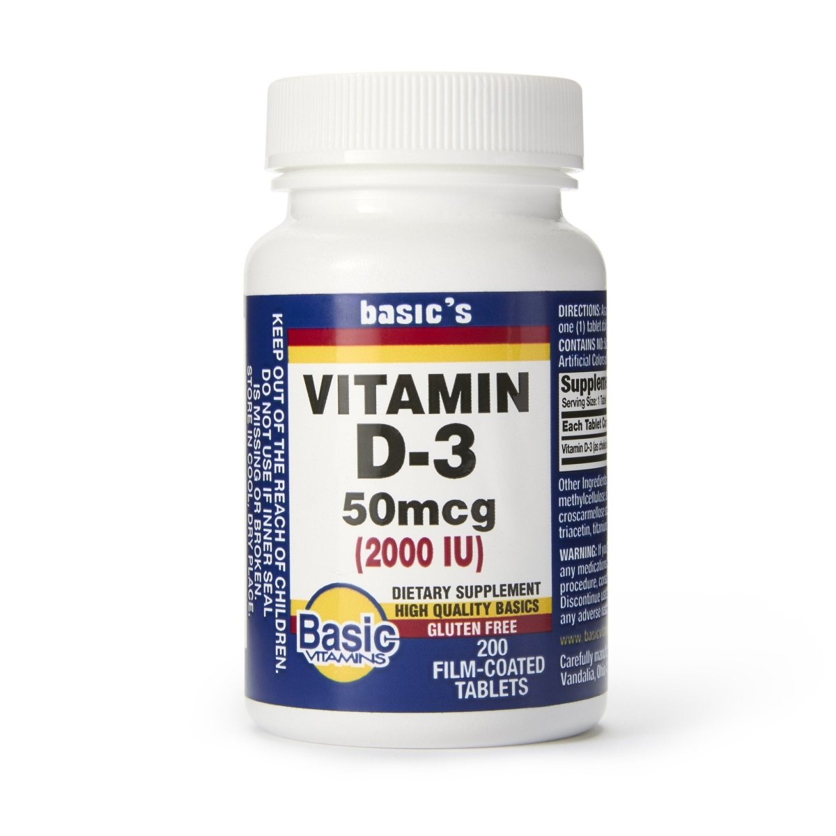Basic's Vitamin D 3 Dietary Supplement - 834717_BT - 1 Basic's Vitamin D 3 Dietary Supplement - 834717_BT - 1