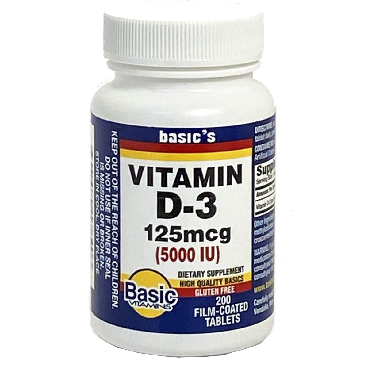 Basic's Vitamin D 3 Vitamin Supplement - 999253_EA - 1 Basic's Vitamin D 3 Vitamin Supplement - 999253_EA - 1