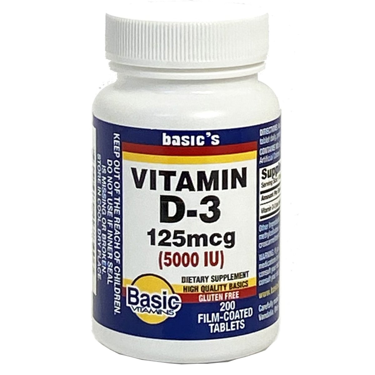 Basic's Vitamin D 3 Vitamin Supplement - 999253_EA - 1 Basic's Vitamin D 3 Vitamin Supplement - 999253_EA - 1