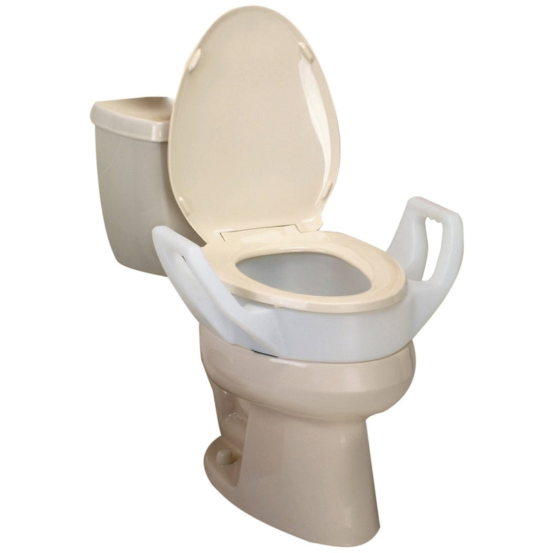 Bath Safe Elongated Elevated Toilet Seat with Arms - 879825_EA - 1 Bath Safe Elongated Elevated Toilet Seat with Arms - 879825_EA - 1