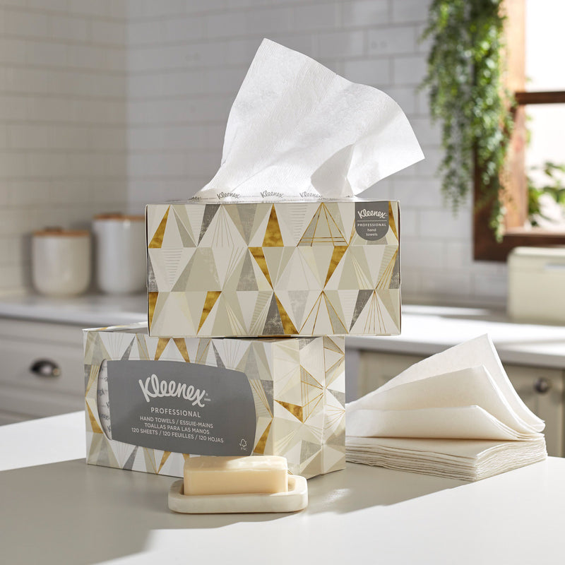 Kleenex 1-Ply Guest Towel Pop-Up Box, -Box of 120 Kleenex 1-Ply Guest Towel Pop-Up Box, -Box of 120