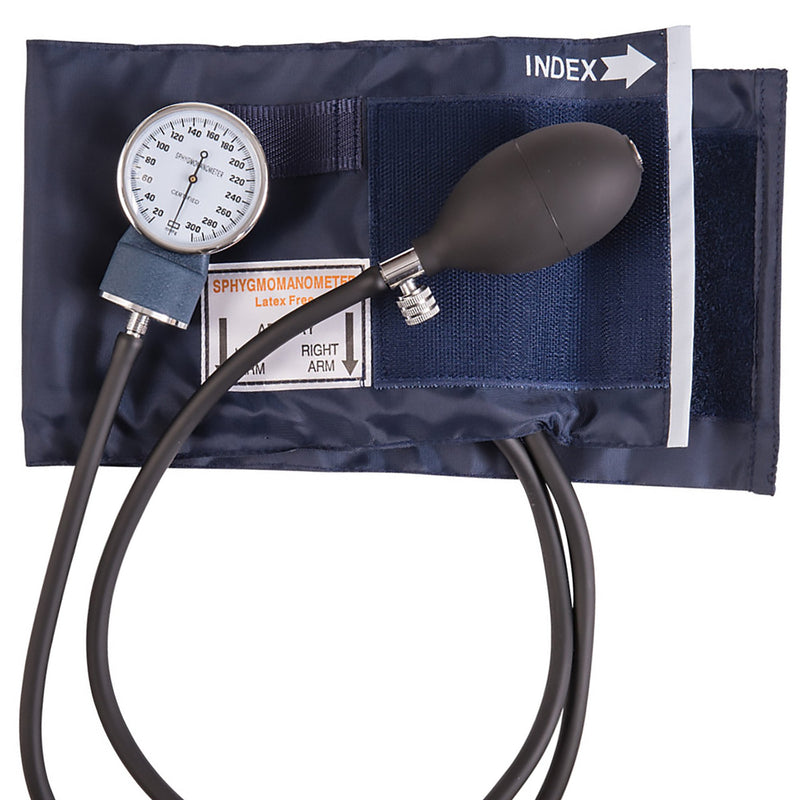 Mabis Aneroid Sphygmomanometer, Blue -Each Mabis Aneroid Sphygmomanometer, Blue -Each