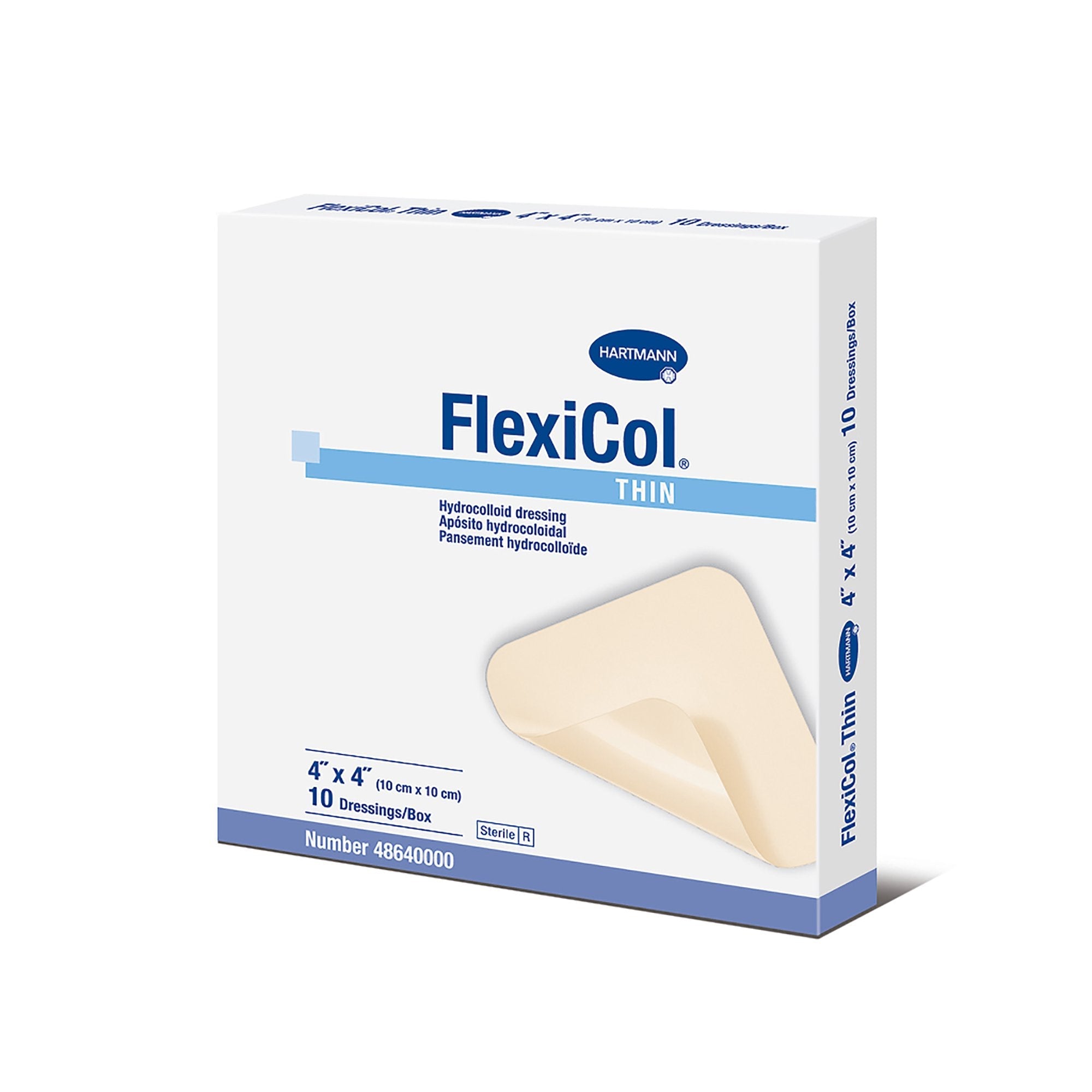 FlexiCol Hydrocolloid Dressing, 4 x 4 Inch -4 X 4 Inch FlexiCol Hydrocolloid Dressing, 4 x 4 Inch -4 X 4 Inch