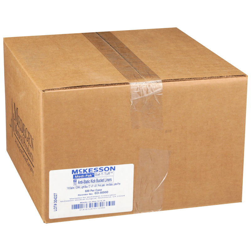 McKesson Anti-Static Kick Bucket Liners -Case of 500 McKesson Anti-Static Kick Bucket Liners -Case of 500