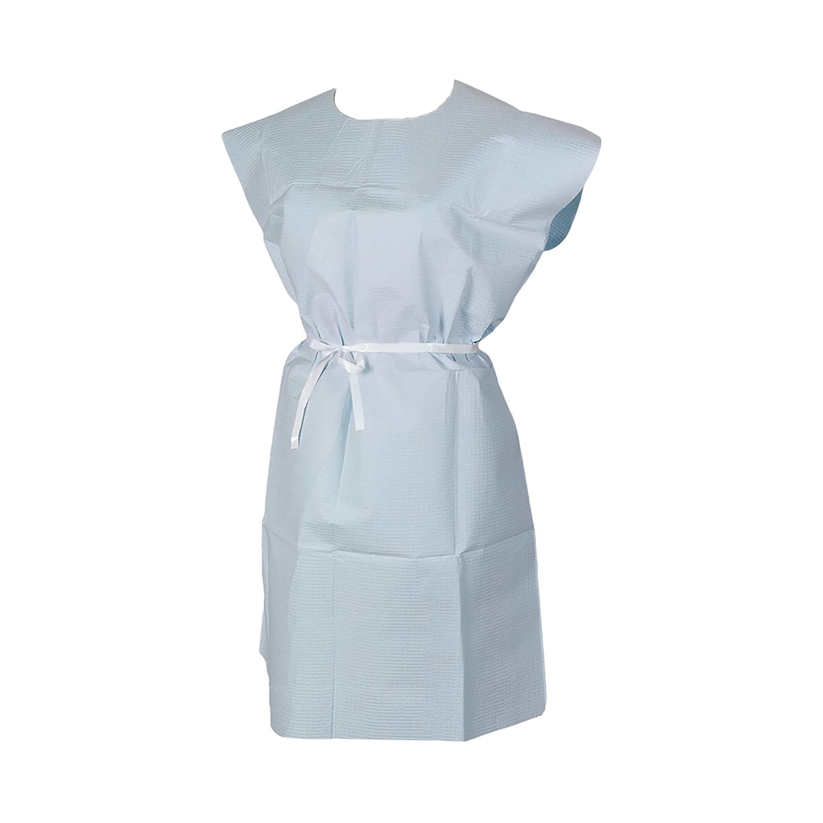 Tidi Patient Ultimate Exam Gown, 36 x 44 in. - 303382_CS - 1 Tidi Patient Ultimate Exam Gown, 40 x 40 in., Blue -Case of 25