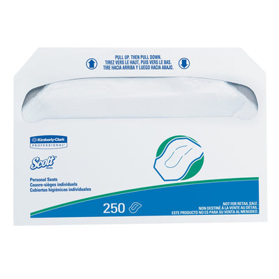 Scott Toilet Seat Cover, 250 per Pack -Case of 5000 Scott Toilet Seat Cover, 250 per Pack -Case of 5000