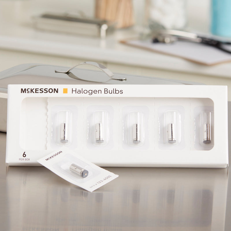 McKesson Halogen Lamp Bulb For Ophthalmoscope -Box of 6 McKesson Halogen Lamp Bulb For Ophthalmoscope -Box of 6
