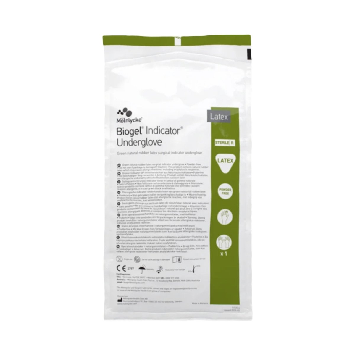 Biogel Indicator Underglove, Green - 359960_BX - 1 Biogel Indicator Underglove, Green - 359960_BX - 1