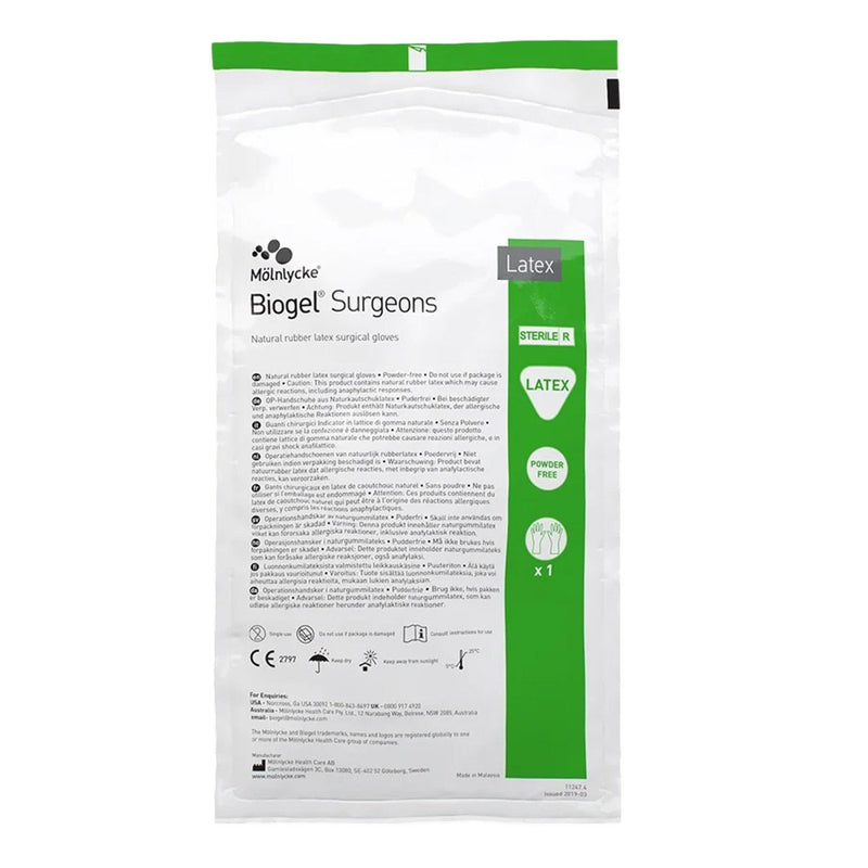 Biogel Surgeons Latex Standard Cuff Length Surgical Glove, Straw - 184864_BX - 6 Biogel Surgeons Latex Standard Cuff Length Surgical Glove, Straw - 184864_BX - 6
