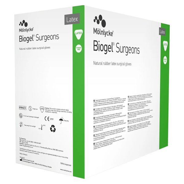 Biogel Surgeons Latex Standard Cuff Length Surgical Glove, Straw - 184864_BX - 12 Biogel Surgeons Latex Standard Cuff Length Surgical Glove, Straw - 184864_BX - 12