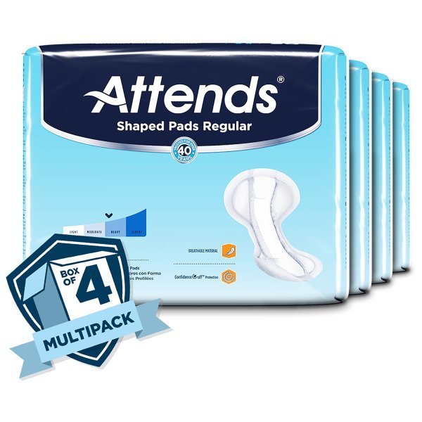 Bladder Control Pad Attends Shaped Pads Regular - 1186541_CS - 4 Bladder Control Pad Attends Shaped Pads Regular - 1186541_CS - 4