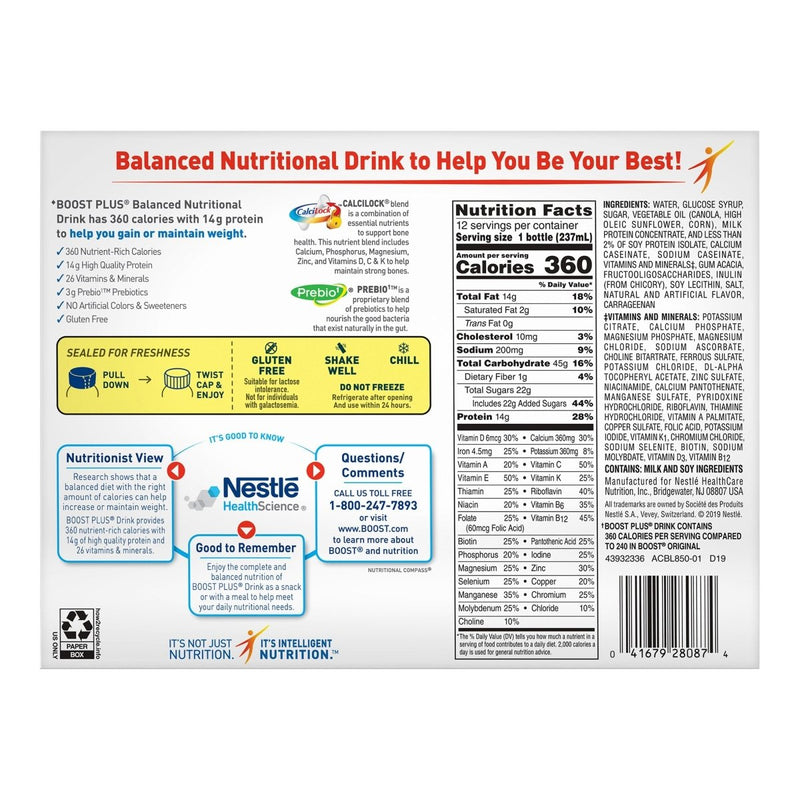 Boost Plus Nutritional Drink - 1129443_PK - 12 Boost Plus Nutritional Drink - 1129443_PK - 12