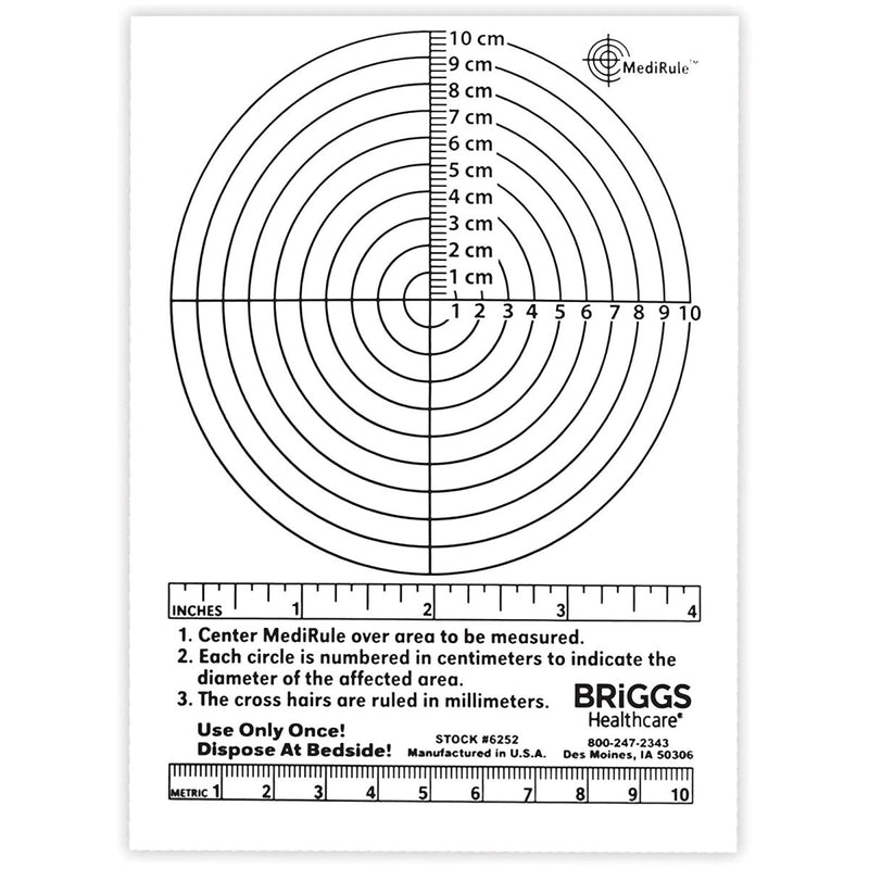 Briggs Medirule Wound Measuring Device - 855202_BX - 1 Briggs Medirule Wound Measuring Device - 855202_BX - 1
