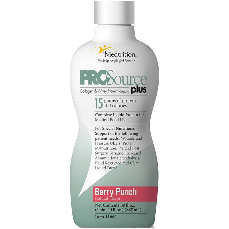 ProSource Plus Protein Supplement, Berry Punch, 32 oz. Bottle -Case of 4 ProSource Plus Protein Supplement, Berry Punch, 32 oz. Bottle -Case of 4