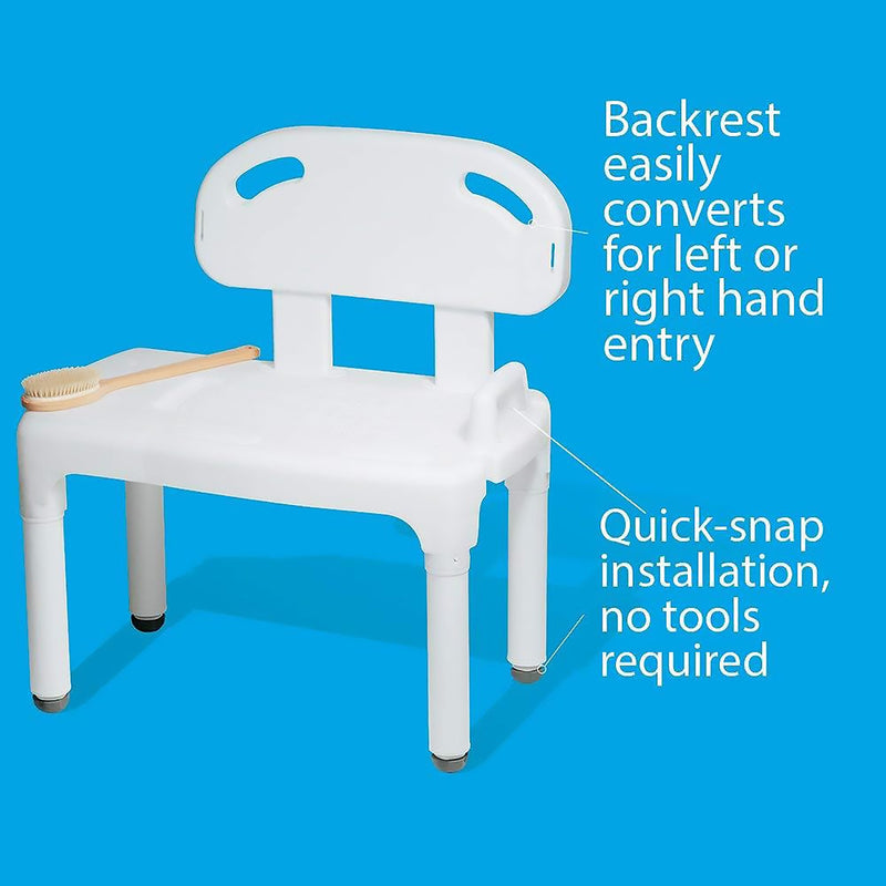 Carex Bath Transfer Bench without Arms -Each Carex Bath Transfer Bench without Arms -Each