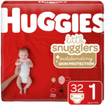 Huggies Little Snugglers Diapers -Size 1 (Up to 14 lbs.) -Moderate Absorbency
