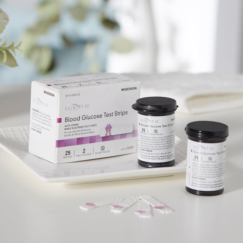 Quintet AC Blood Glucose Test Strips -Box of 1 Quintet AC Blood Glucose Test Strips -Box of 1