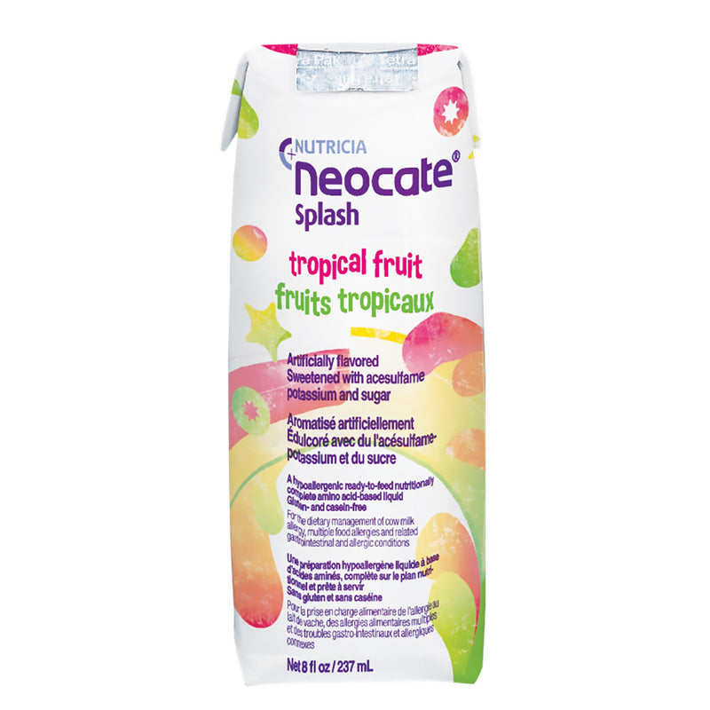 Neocate Splash Pediatric Oral Supplement / Tube Feeding Formula, Tropical Fruit, 8 oz. Carton -Case of 27 Neocate Splash Pediatric Oral Supplement / Tube Feeding Formula, Tropical Fruit, 8 oz. Carton -Case of 27