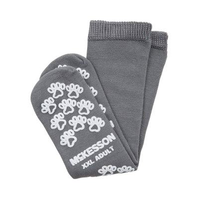 McKesson Terries Adult Slipper Socks, 2X-Large, Gray -Case of 48 McKesson Terries Adult Slipper Socks, 2X-Large, Gray -Case of 48