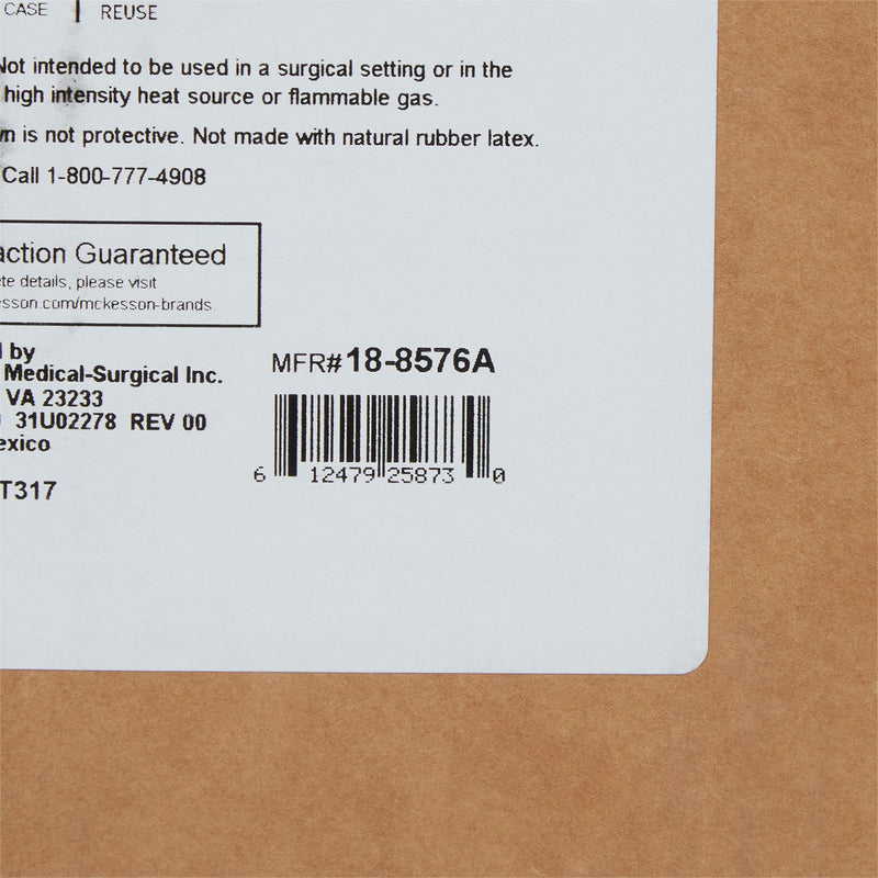 McKesson Open Back Over-the-Head Protective Procedure Gown, Universal, Blue -Case of 75 McKesson Open Back Over-the-Head Protective Procedure Gown, Universal, Blue -Case of 75