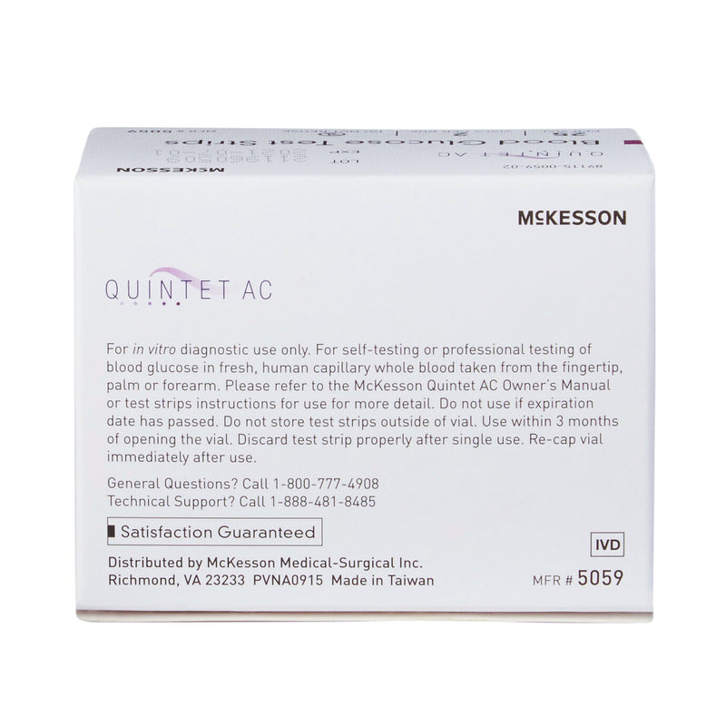 Quintet AC Blood Glucose Test Strips -Box of 1 Quintet AC Blood Glucose Test Strips -Box of 1