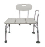 McKesson Aluminum Transfer Bench with Reversible Back -Each McKesson Aluminum Transfer Bench with Reversible Back -Each