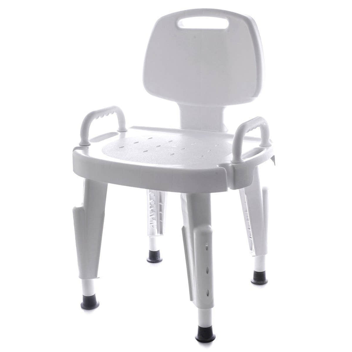 Maddak Adjustable Shower Seat with Arms and Back -Each Maddak Adjustable Shower Seat with Arms and Back -Each
