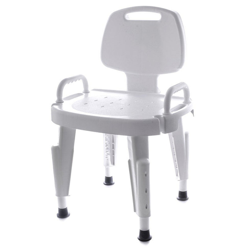 Maddak Adjustable Shower Seat with Arms and Back -Each Maddak Adjustable Shower Seat with Arms and Back -Each