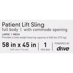 McKesson Mesh Full Body Commode Sling, Large -Case of 12 McKesson Mesh Full Body Commode Sling, Large -Case of 12