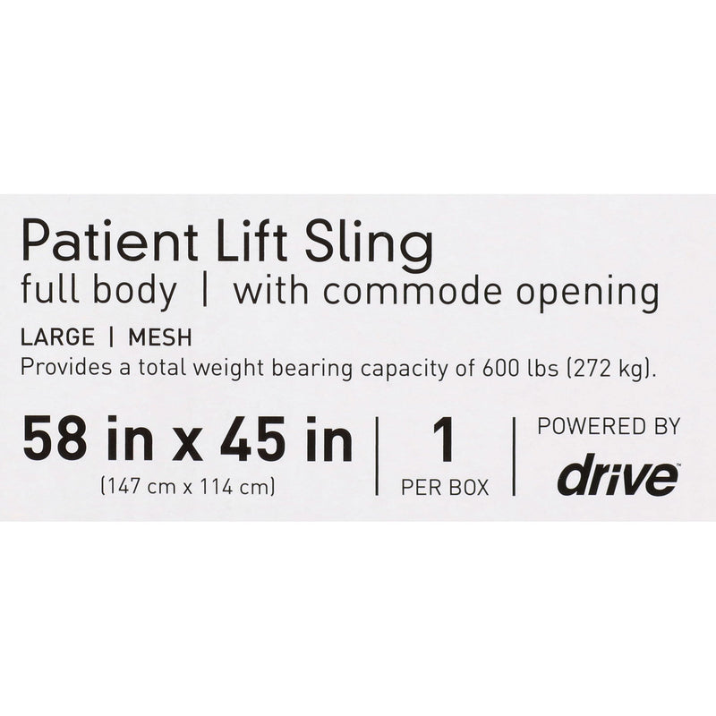 McKesson Mesh Full Body Commode Sling, Large -Case of 12 McKesson Mesh Full Body Commode Sling, Large -Case of 12